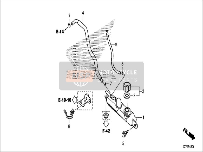 Honda SH150AD 2019 Reserve Tank for a 2019 Honda SH150AD